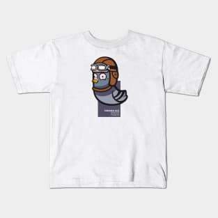 Stressed Out Aviator Pigeon Kids T-Shirt